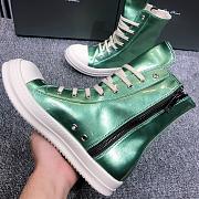 Rick Owens DRKSHDW High Top Green Metallic - 6