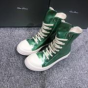 Rick Owens DRKSHDW High Top Green Metallic - 5