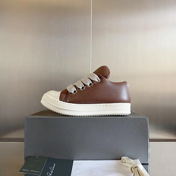 Rick Owens Jumbo Lace Padded Low Brown Milk
