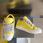 Rick Owens Jumbo Lace Padded Low Yellow Milk - 5