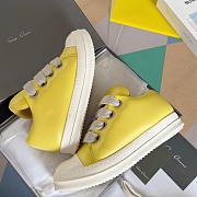 Rick Owens Jumbo Lace Padded Low Yellow Milk - 4