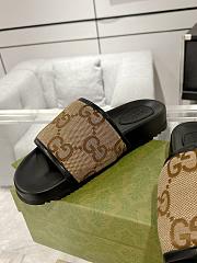 Gucci Slide Sandal Black Brown - 5
