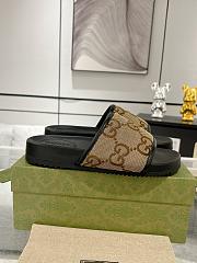 Gucci Slide Sandal Black Brown - 2