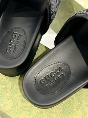 Gucci Slide Sandal Black Grey - 3