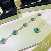Combo Van Cleef Lucky Vintage Alhambra 5 motifs Green  - 3