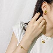 Van Cleef Frivole Bracelet Mini Model Gold Green - 3