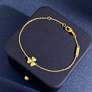 Van Cleef Frivole Bracelet Mini Model Gold Green - 2