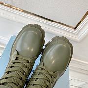 Prada Monolith leather and Re-Nylon boots with Pouch Army - 5
