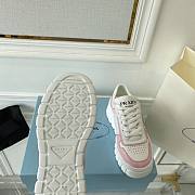 Prada Leather Sneakers White Pink - 6