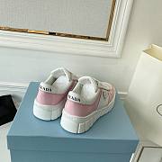 Prada Leather Sneakers White Pink - 4