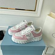 Prada Leather Sneakers White Pink - 2