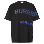 Burberry Horseferry-print Oversized T-shirt Black - 1