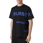 Burberry Horseferry-print Oversized T-shirt Black - 3