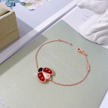Van Cleef Lucky Spring Bracelet Open Wings Ladybug VCARP7R100