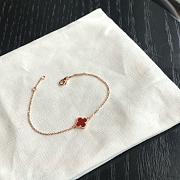 Van Cleef Sweet Alhambra Bracelet Rose Gold Red - 3