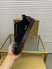 Christian Louboutin Vieira 2 Flat Black Purple 064#326 - 3