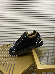 Christian Louboutin Vieira 2 Flat Black Purple 064#326 - 4