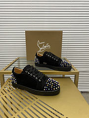Christian Louboutin Vieira 2 Flat Black Purple 064#326 - 6