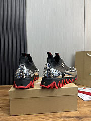 Christian Louboutin Sneaker Sharkyloub SP Spikes Black 004#326 - 2