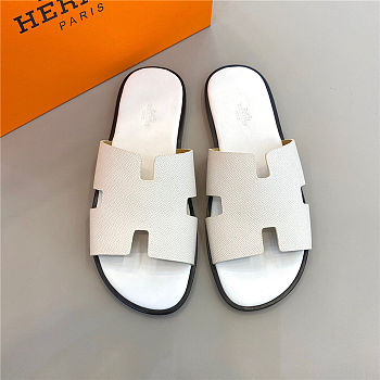 Hermes Izmir Sandal White