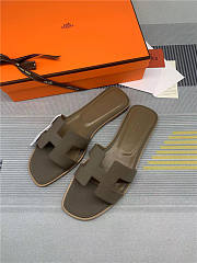 Hermes Oran Sandal étoupe Calfskin - 4