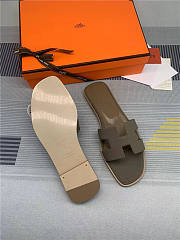 Hermes Oran Sandal étoupe Calfskin - 2