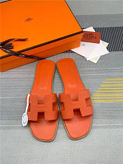 Hermes Oran Sandal Orange Calfskin - 1
