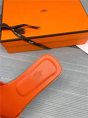 Hermes Oran Sandal Orange Calfskin - 4