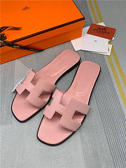 Hermes Oran Sandal Pink Leather - 2