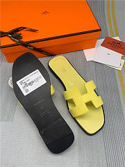 Hermes Oran Sandal Yellow Leather - 2