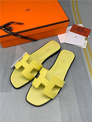 Hermes Oran Sandal Yellow Leather - 3