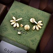 Gucci Earrings Gold Blue 075#307 - 4