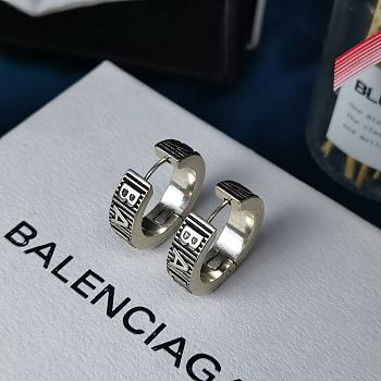 Balenciaga Earrings Silver 011#307