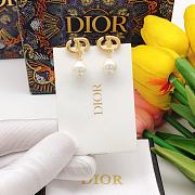Dior Earrings Gold Pearl  021#307 - 3