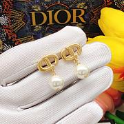 Dior Earrings Gold Pearl  021#307 - 5