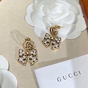Gucci Earrings Gold Bow 006#307 - 3