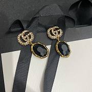 Gucci Earrings Gold Black 049#307 - 5