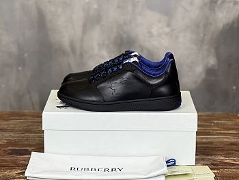 Burberry Leather Stock Sneakers Black