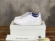 Burberry Leather Stock Sneakers White - 5