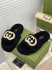 Gucci Slides Fur Black - 2
