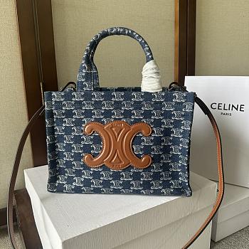 Celine Bags 56123173 Denim size 25.5x18.5x12cm