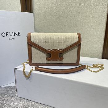 Celine Bags 60123173 Beige size 19.5×4.5×12.5cm