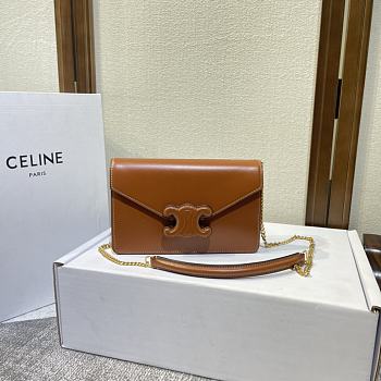 Celine Bags 60123173 Brown size 19.5×4.5×12.5cm