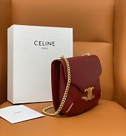 Celine Bags 80123220 Red Size 24.5x17x4cm - 2