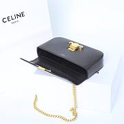 Celine Bag Black Gold 197993 Size 20.5x10.5x4cm - 2