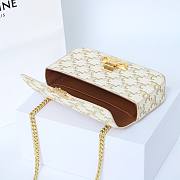 Celine Bag White Gold 197993 Size 20.5x10.5x4cm - 4