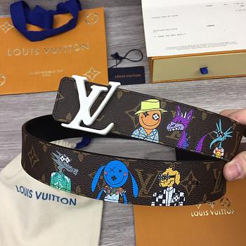 LV SHAPE 40MM REVERSIBLE BELT MP291Q 02