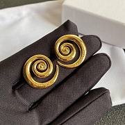 Balenciaga Earrings Gold Spiral 635851 - 3