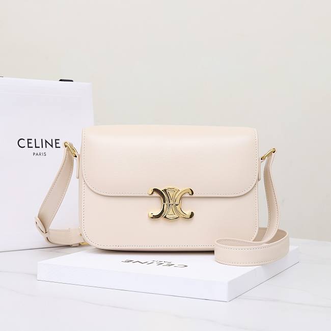 Celine Bag White 191242 Size 22.5x16.5x7.5cm - 1