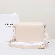 Celine Bag White 191242 Size 22.5x16.5x7.5cm - 5
